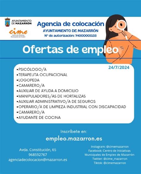 ofertas de empleo en mazarrn|Ofertas de trabajo en Mazarron